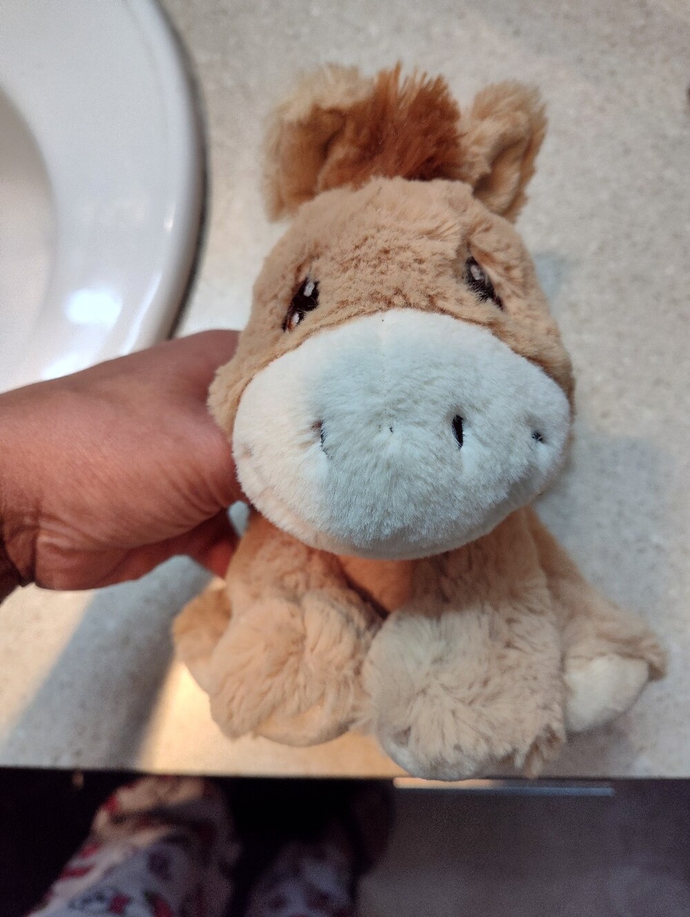 Plush Light Brown Horse Stuffed Animal Vintage Precious Moments